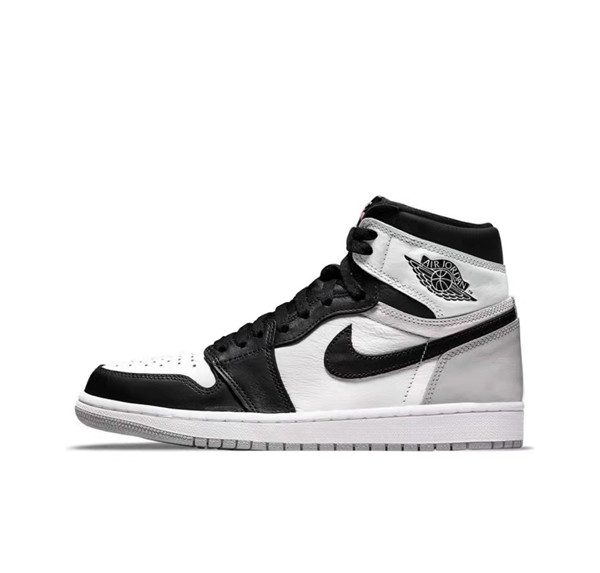 Women's Running Weapon Air Jordan 1 Black/White/Grey Shoes 0180 Women's Running Weapon Air Jordan 1 Black/White/Grey Shoes 0180